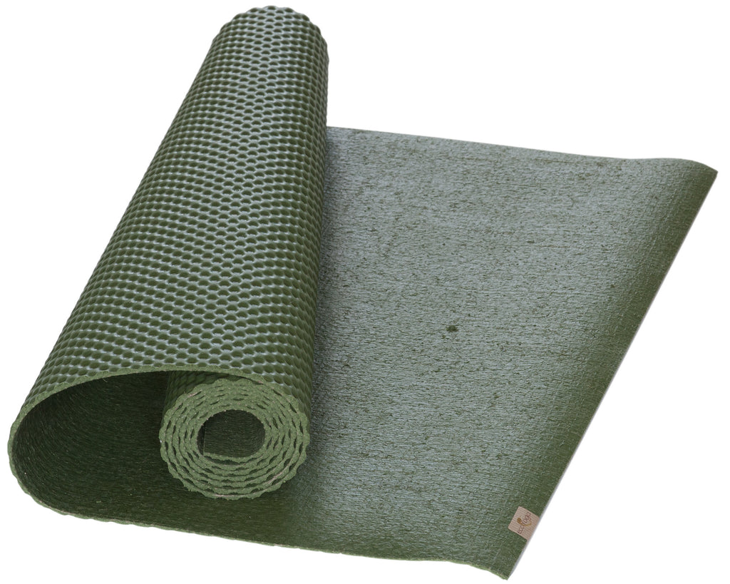 Foiller Premium Natural Jute Yoga Mat. Organic & Eco Friendly,Non-Toxic and  Reversible. Non Slip - Standard Size (71x24x4mm) for Women and Men,Workout